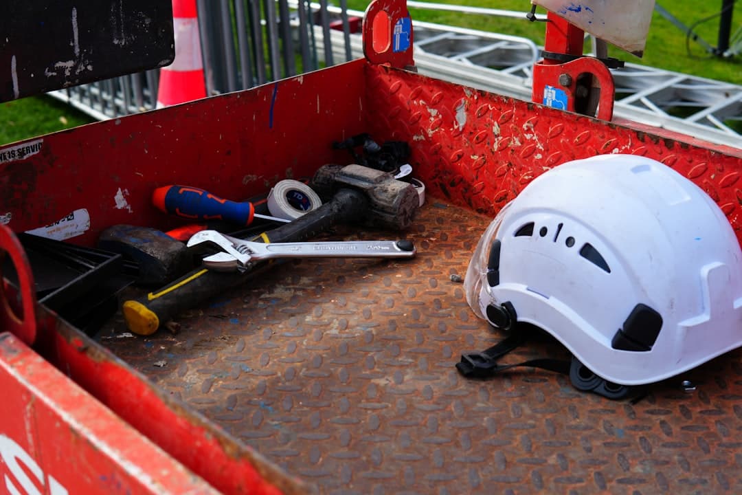 A tradesman's van and tools, ready for an out-of-hours job.